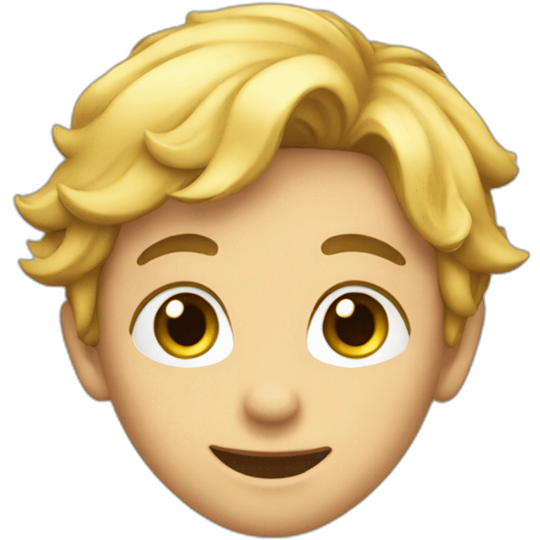 A flirting boy emoji