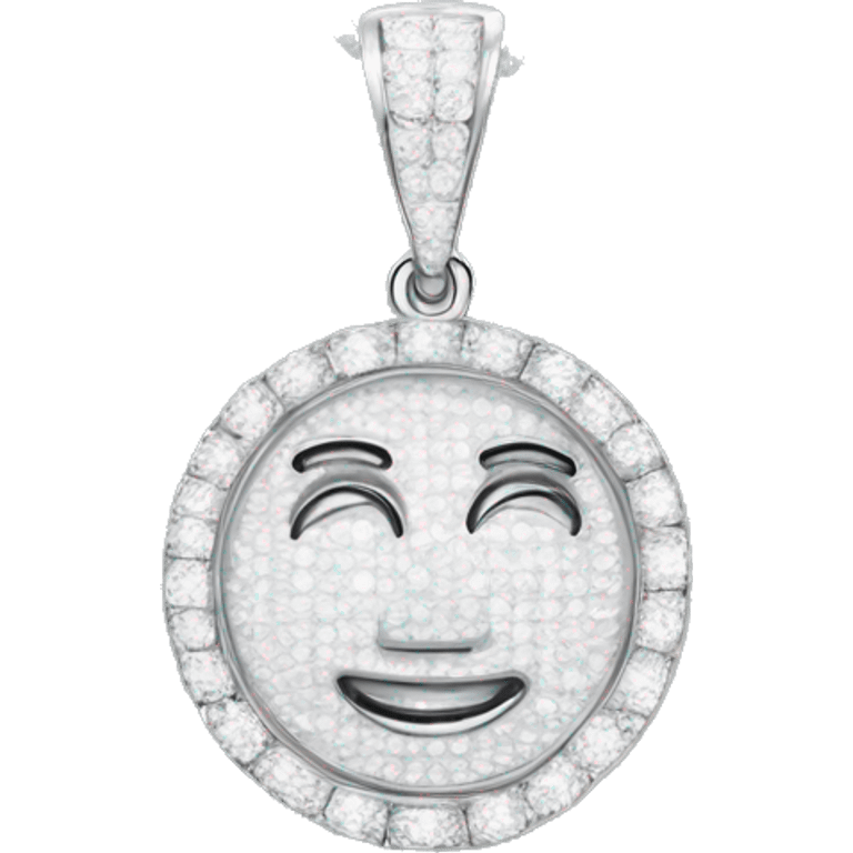 Iced out pendant saying LAMONT emoji