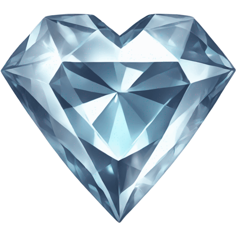 Heart shaped diamond shining emoji