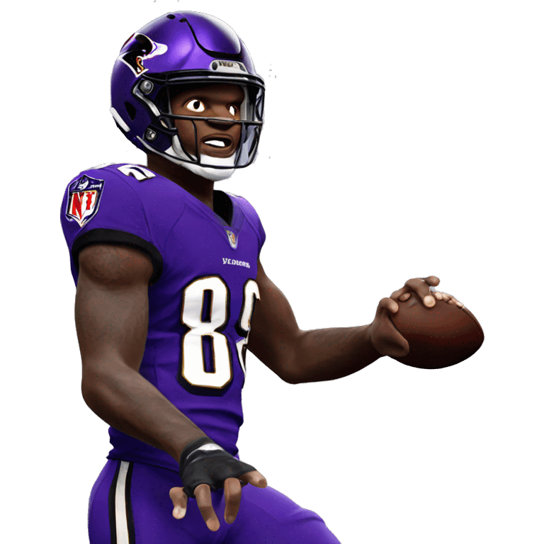 Lamar Jackson playing madden  emoji