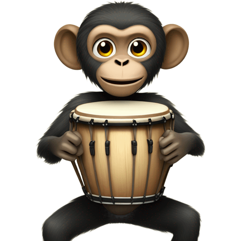 Monkey with bongos emoji