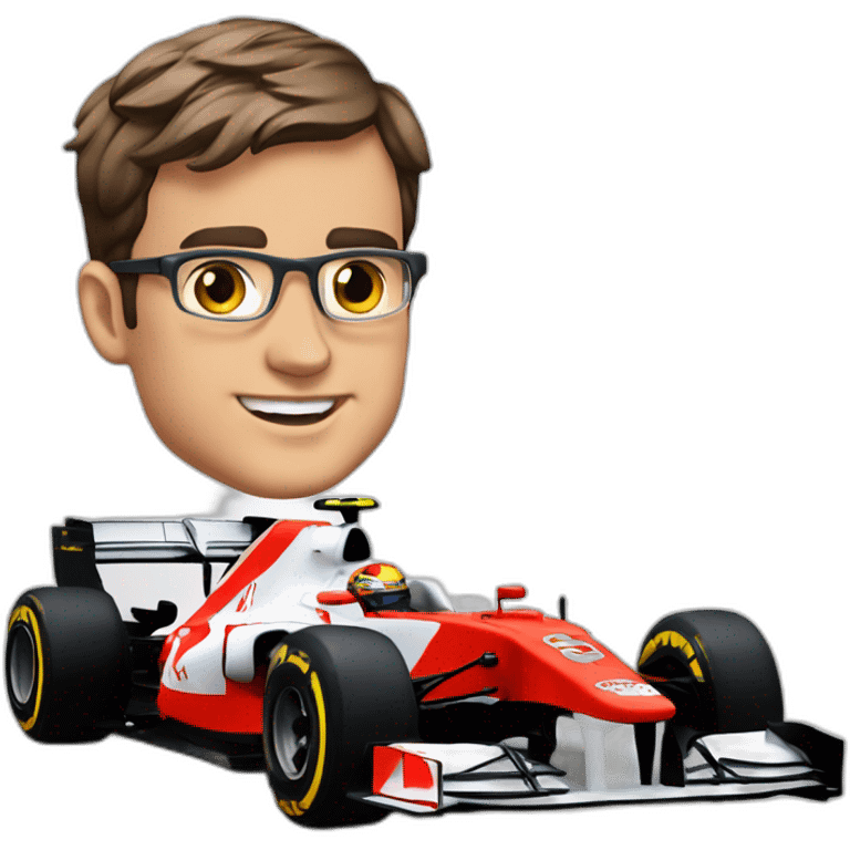 Charle Leclerc avec une f1 emoji