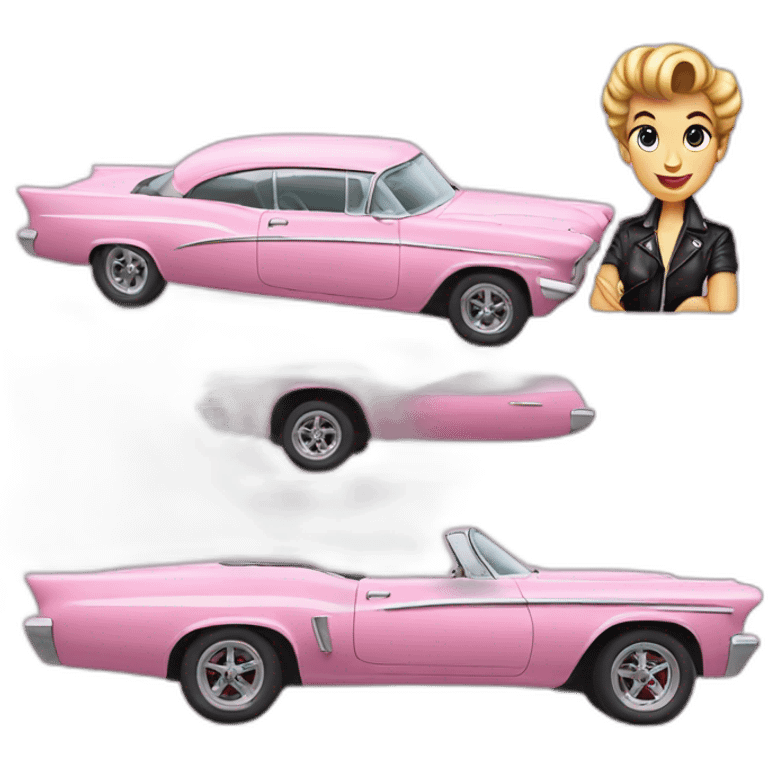 Grease Lightning car from Grease emoji