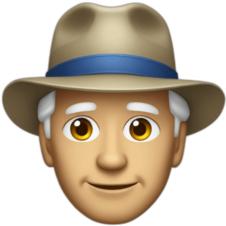 Joe Biden wearing hat emoji