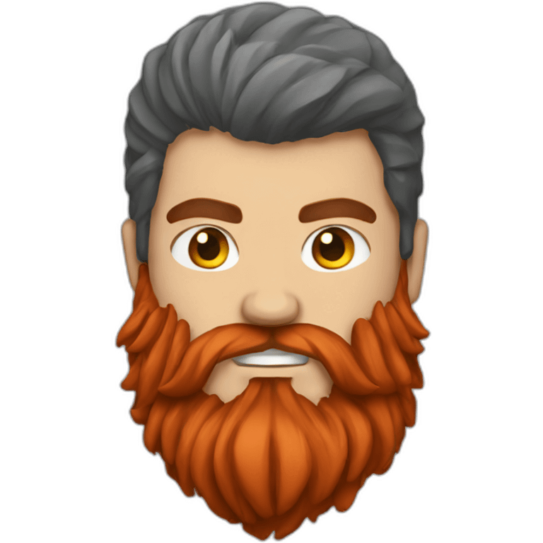 Red beard fighter emoji