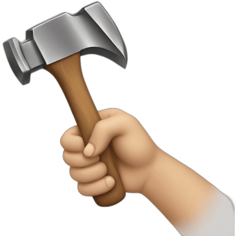 hand and hammer emoji