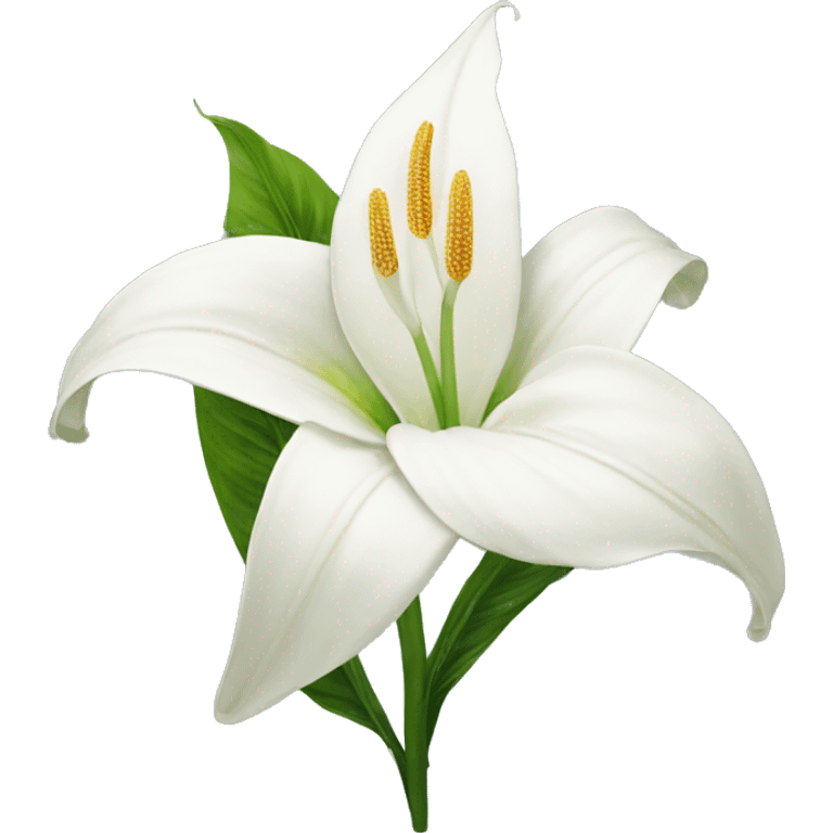 Peace lilies flower emoji