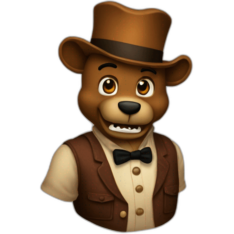 Freddy Fazbear effrayant emoji