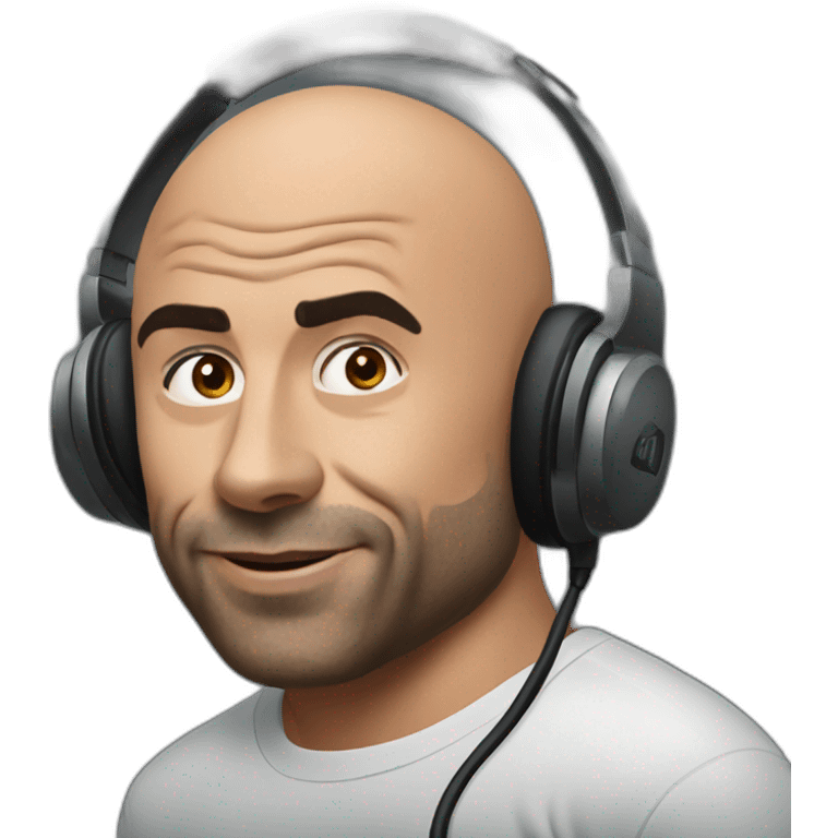 Joe Rogan podcast with a microphone emoji