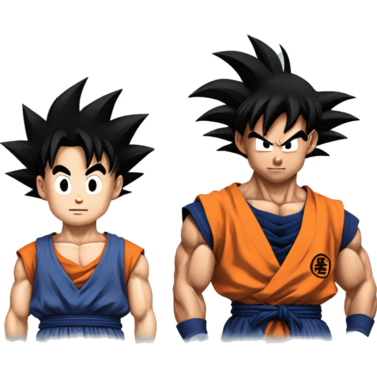 Goku and gohan  emoji