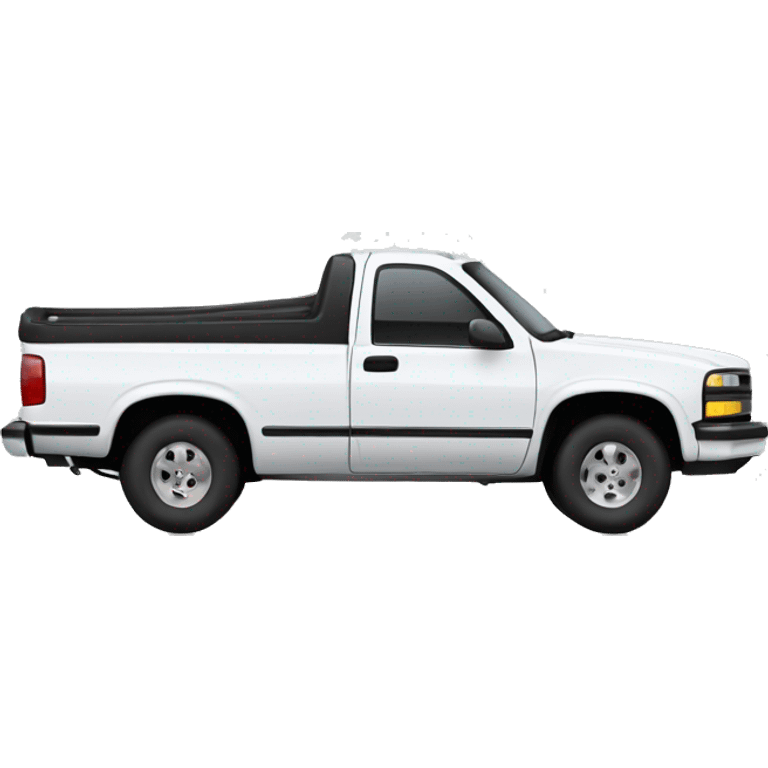 White Chevy s10 emoji