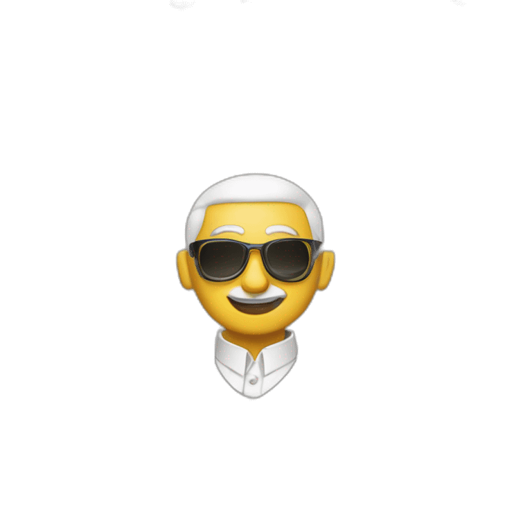 Hindu-Mann mit Krawatte und Sonnenbrille lächelt emoji