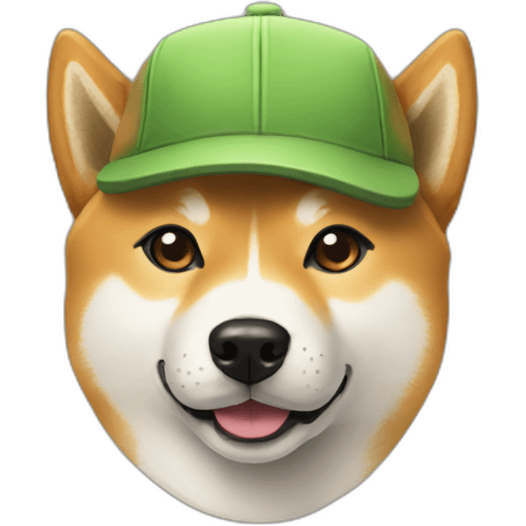 shiba inu with cap emoji