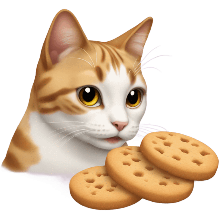 Cat making biscuits emoji