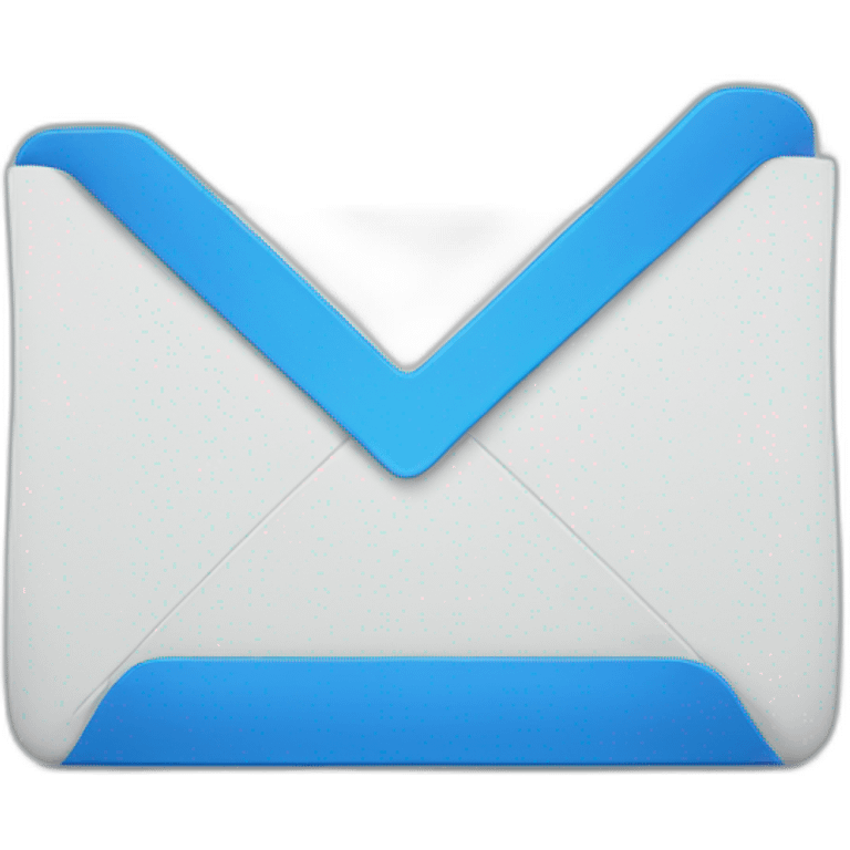 Blue folder emoji