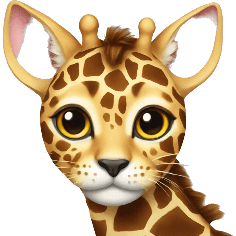 Giraffe cat emoji