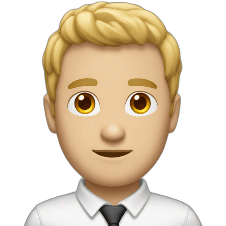 Gestion-white-Guy emoji