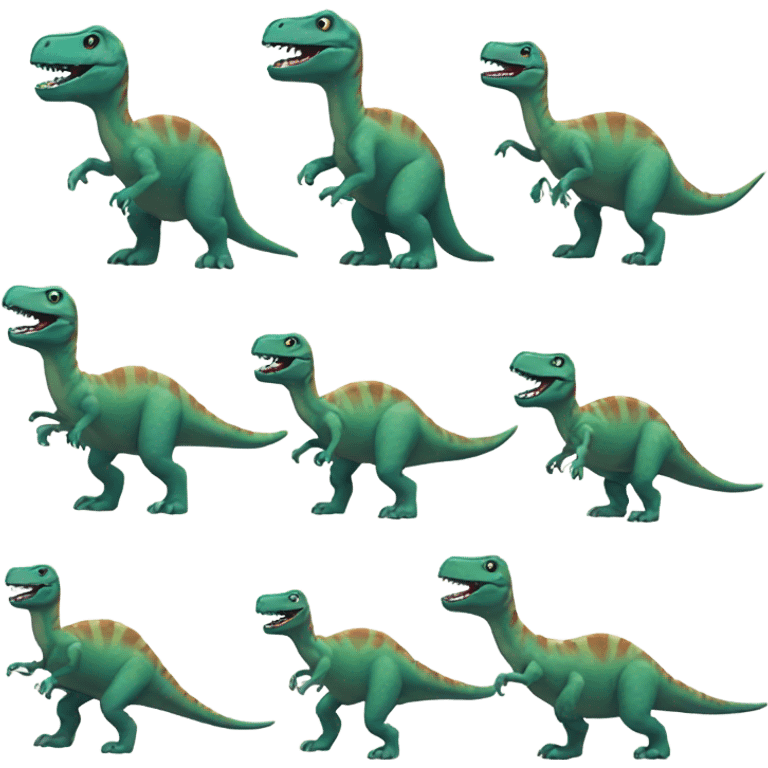 Dinosaurs dancing emoji