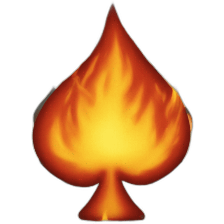 Playing card-on-fire emoji