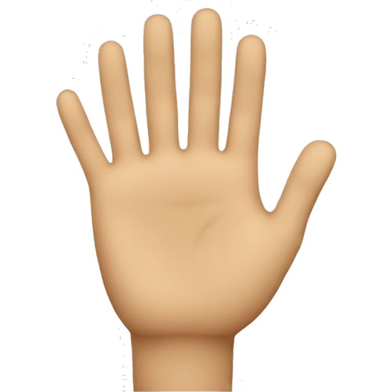 number three hand emoji