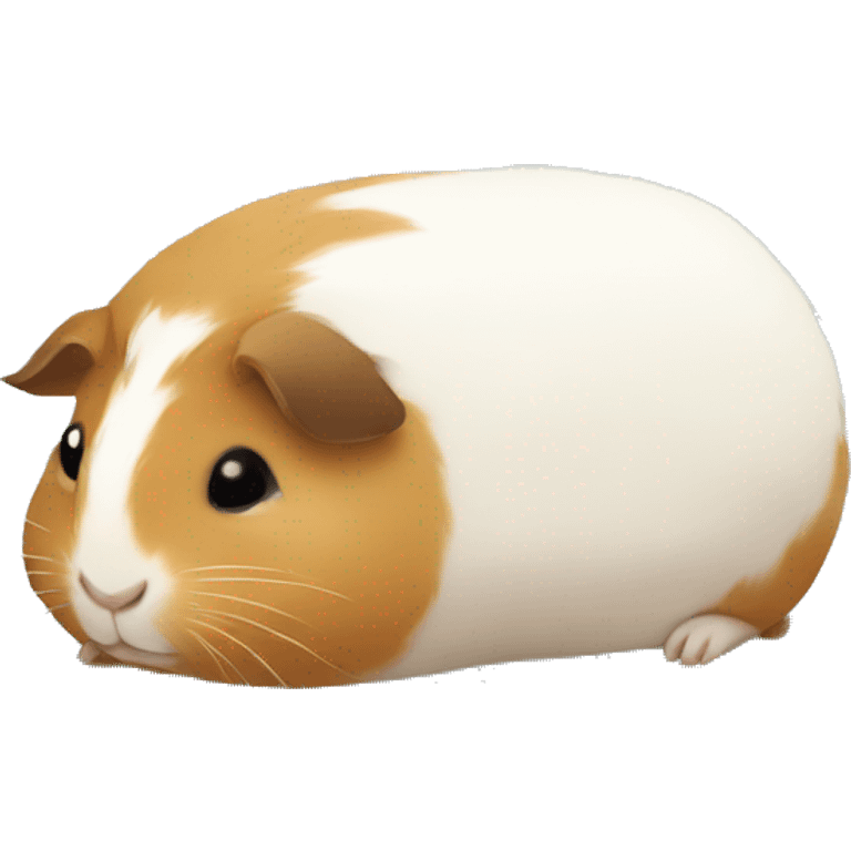 Guineapig cuddling a soft pillow emoji