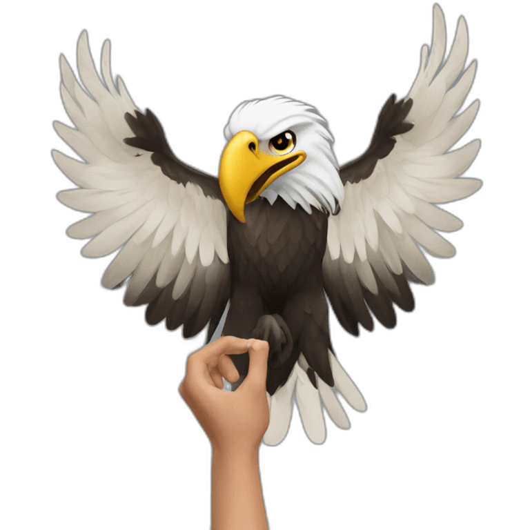 Albanian eagle hand  emoji