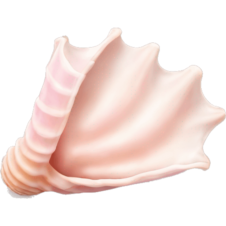 light pink conch seashell emoji