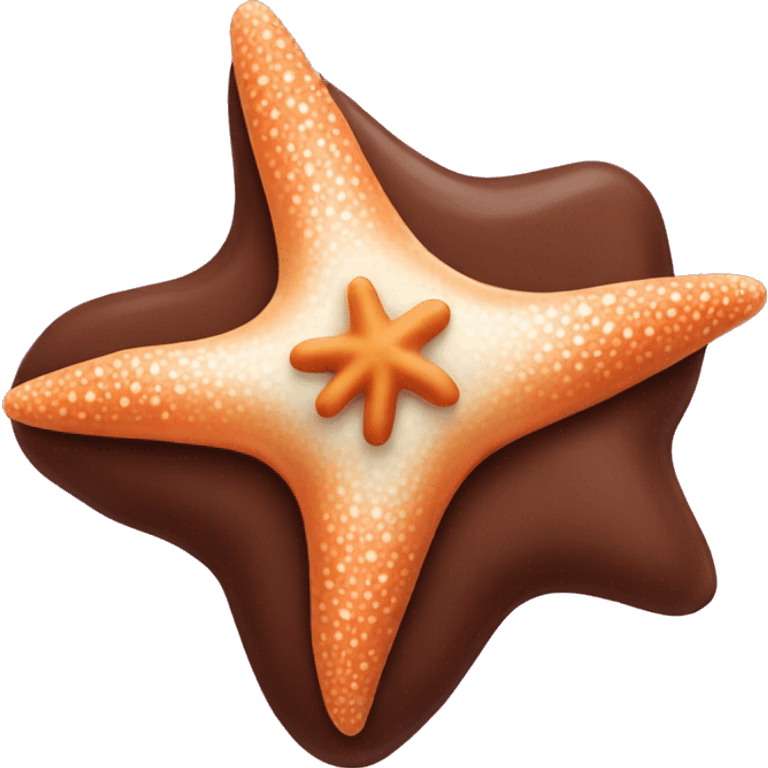 chocolate starfish emoji