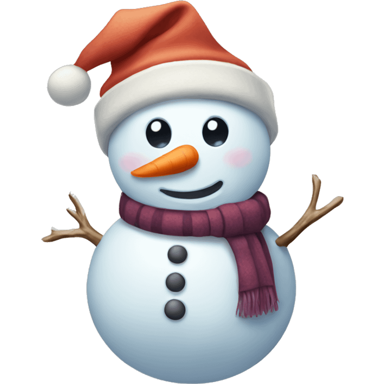 Cute snowman emoji