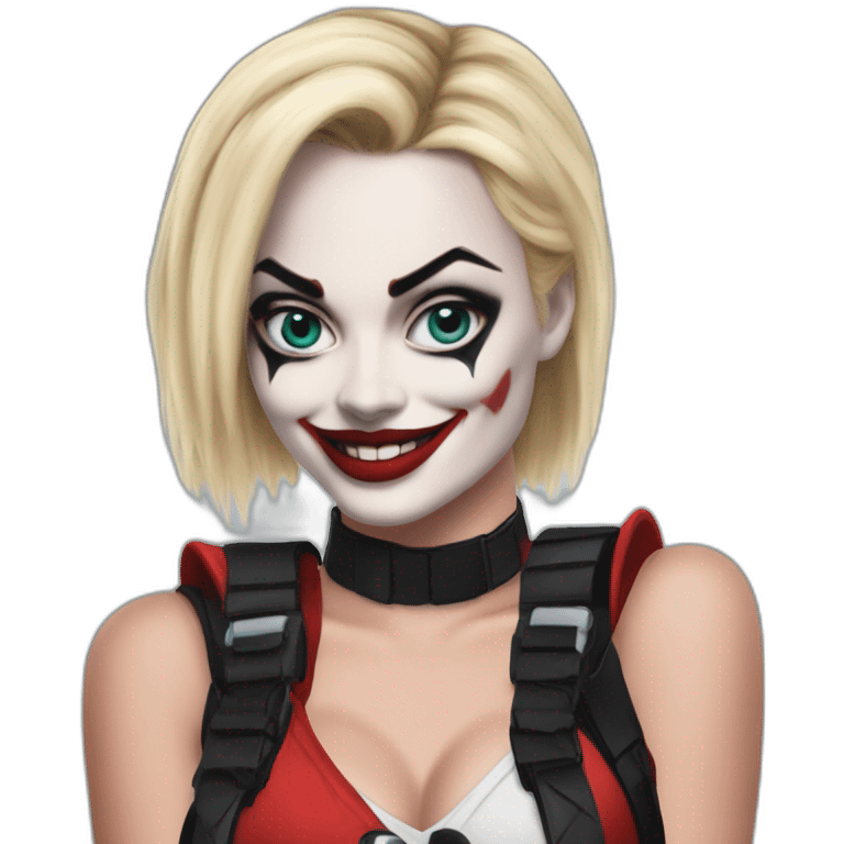 Margot Robbie as Harley Quinn emoji