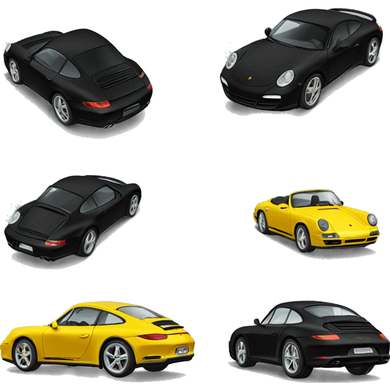 black Porsche  new emoji