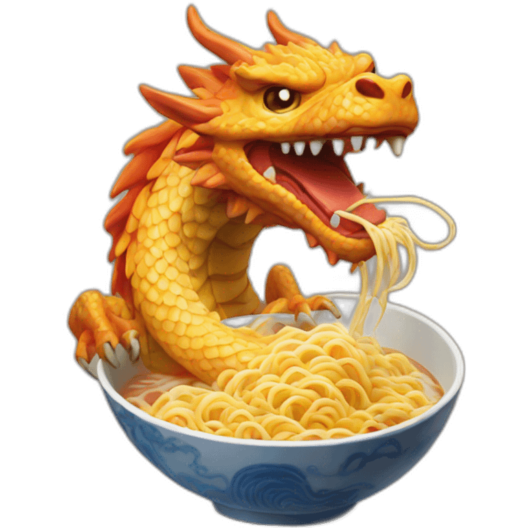 ramen dragon emoji