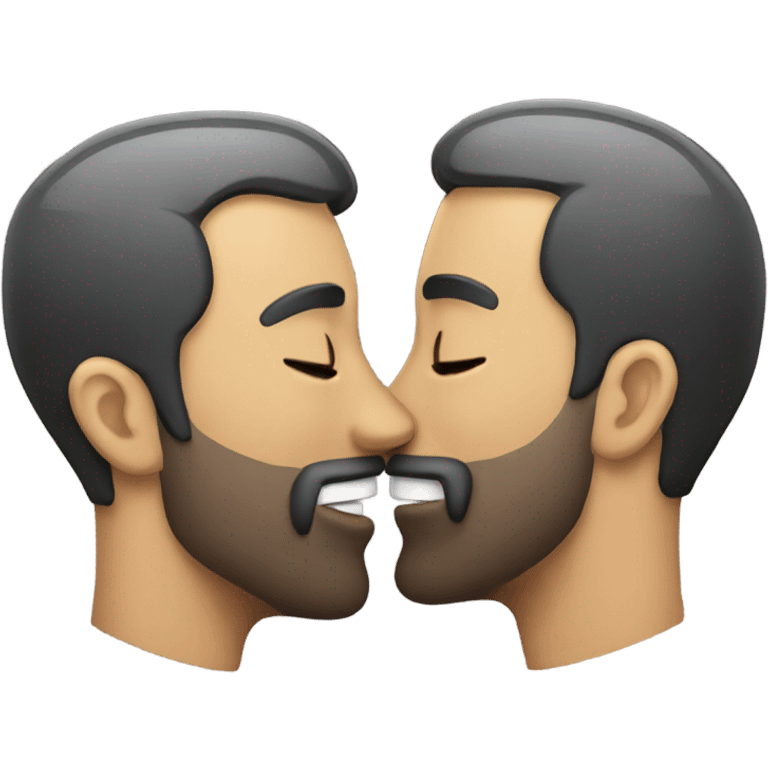 two men making out emoji