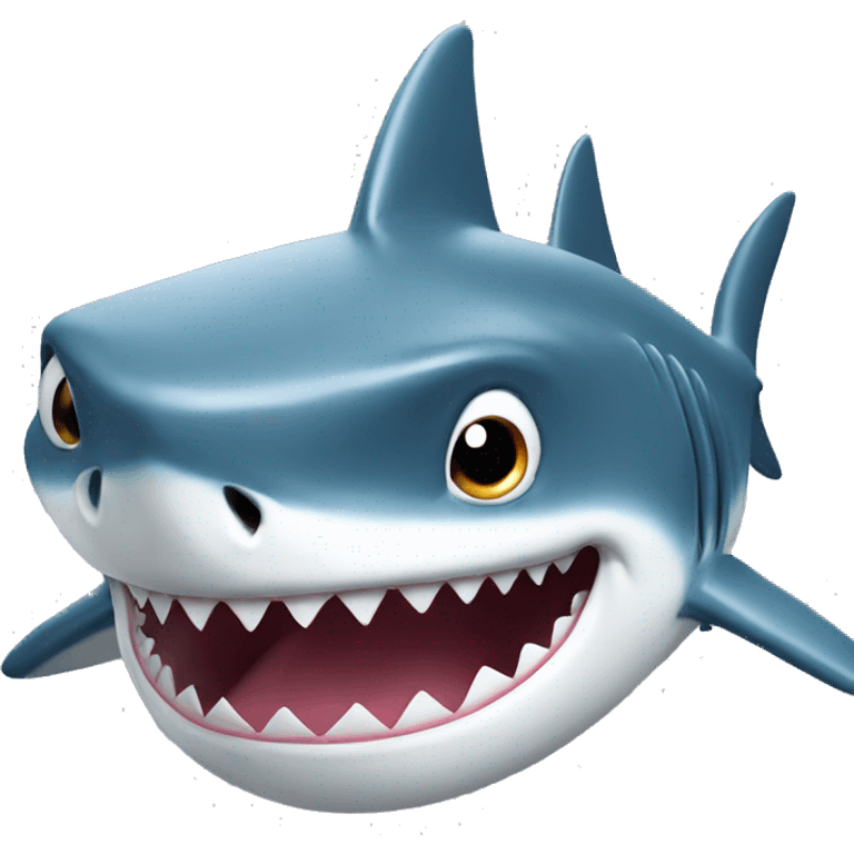 Shark with top emoji