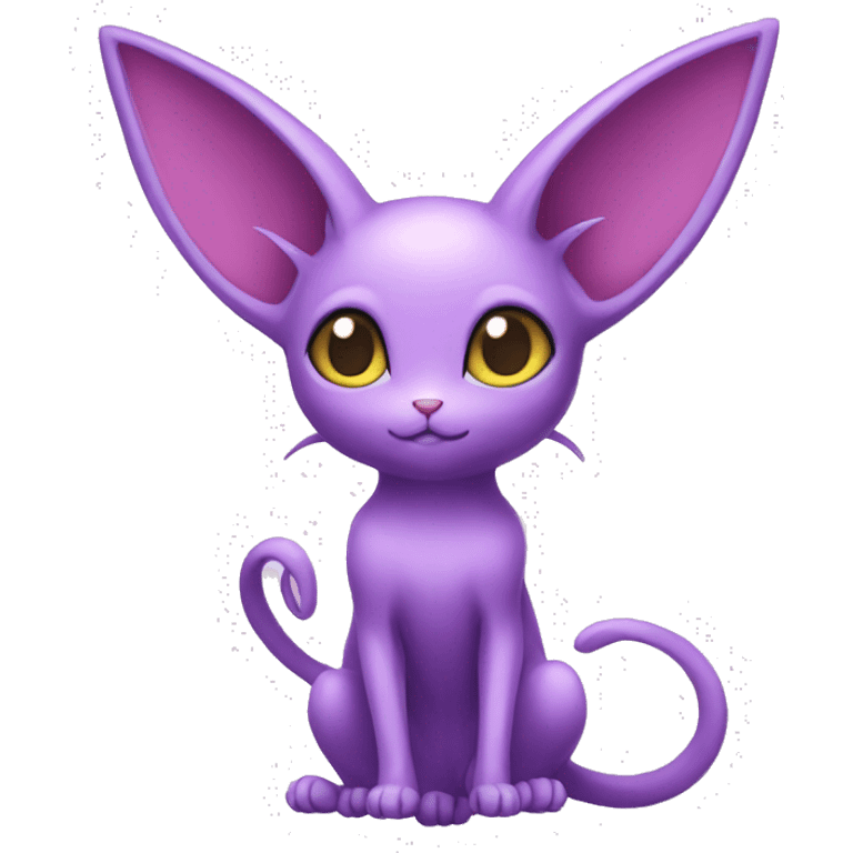 Kawaii Espeon full body emoji