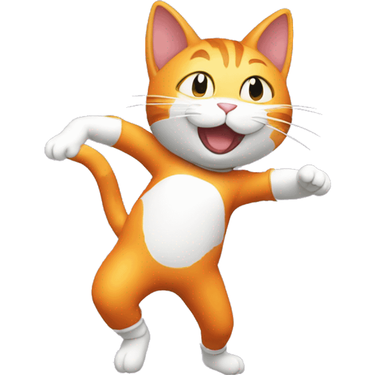 cat dancing in a ball from dragon ball emoji