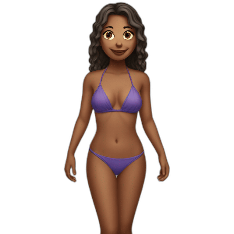 girl in bikini emoji