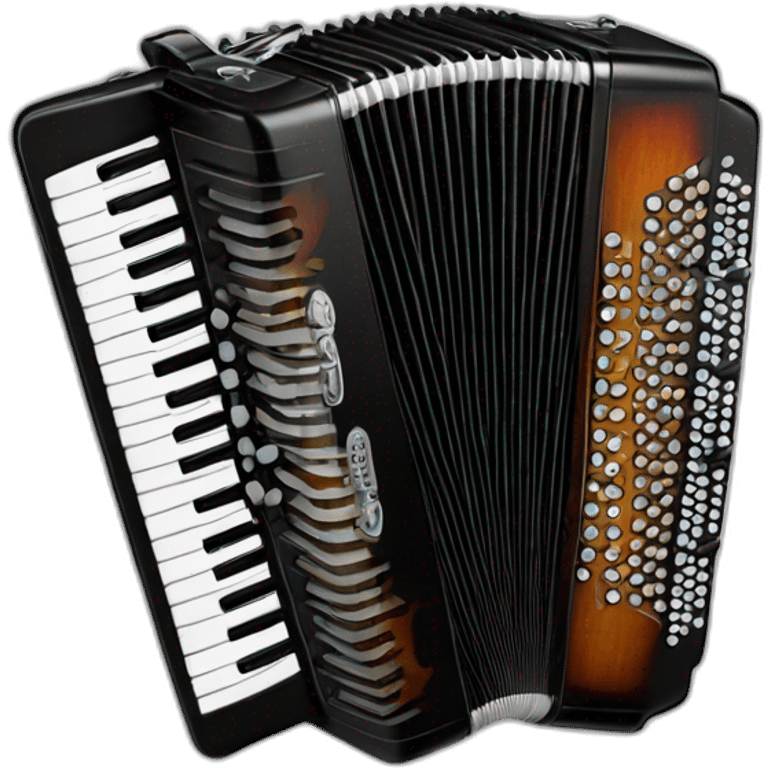 Erlandskian bayan Kahalat Keyboard Accordion Instrument emoji