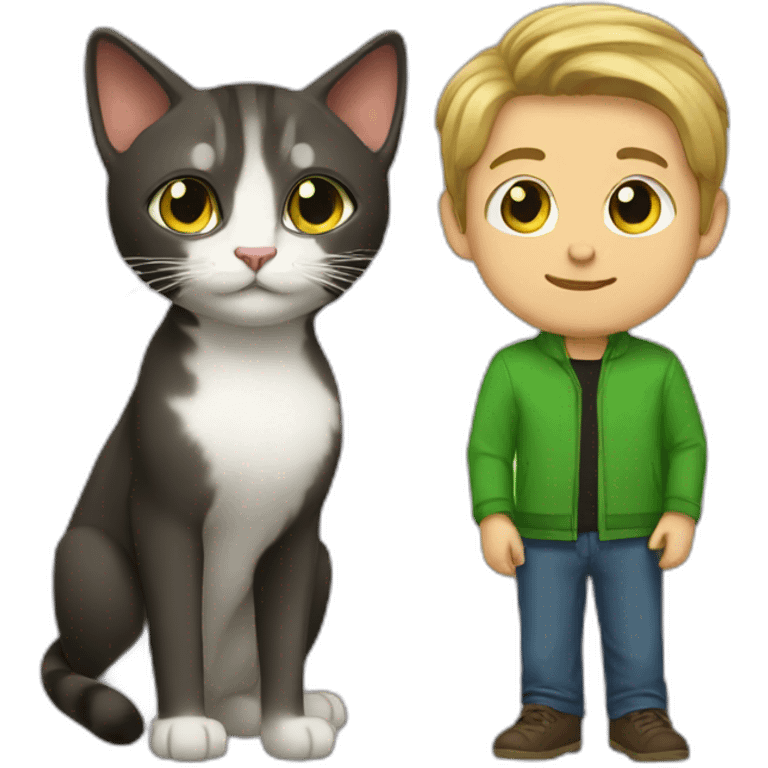 Zelenskiy and cat emoji