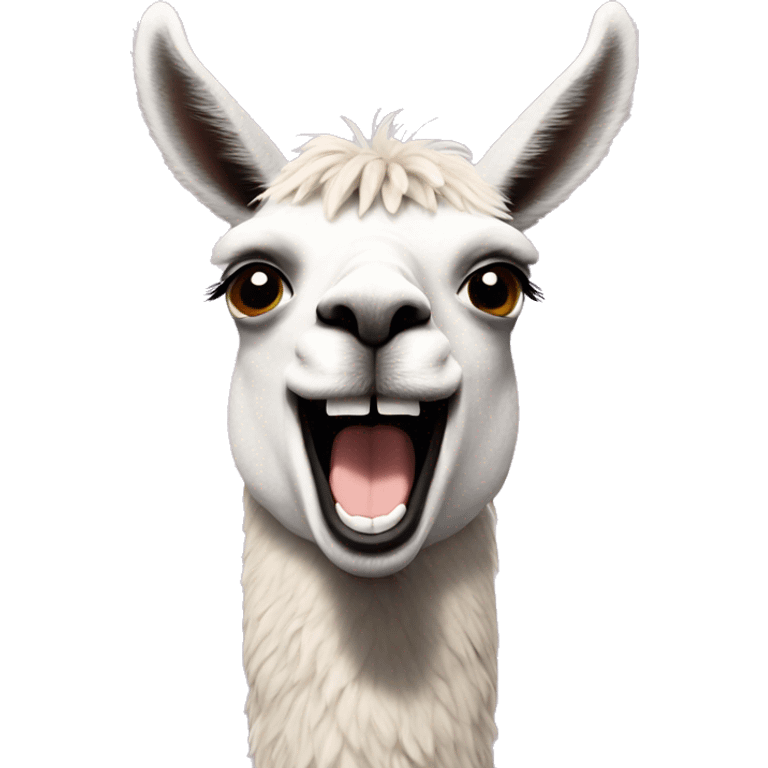 llama laughs emoji