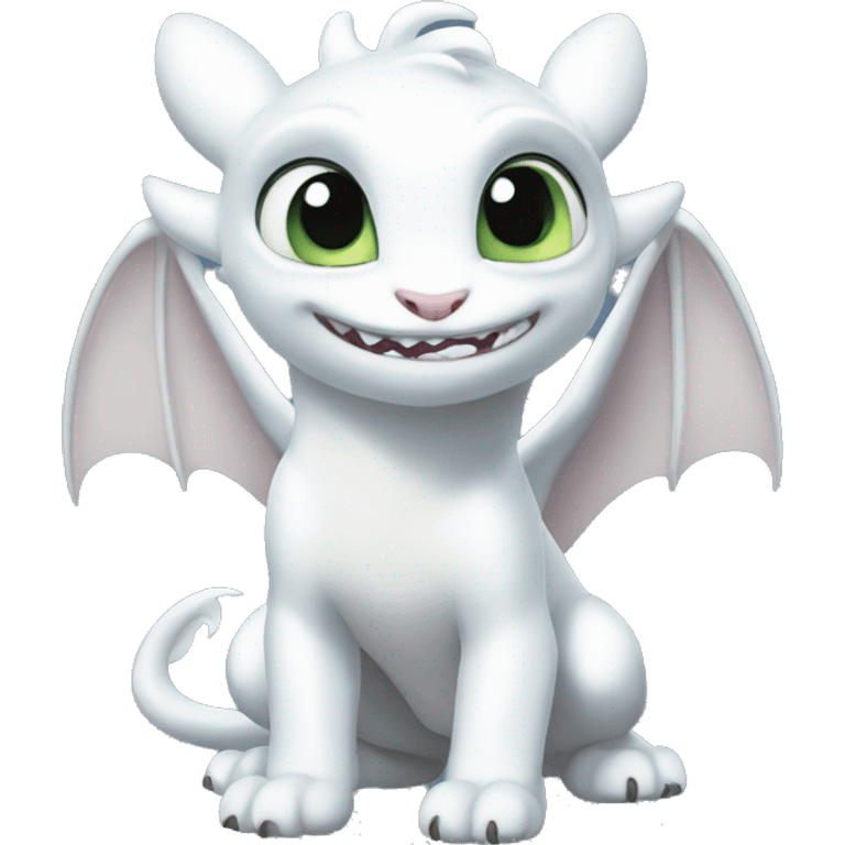 Light fury toothless emoji