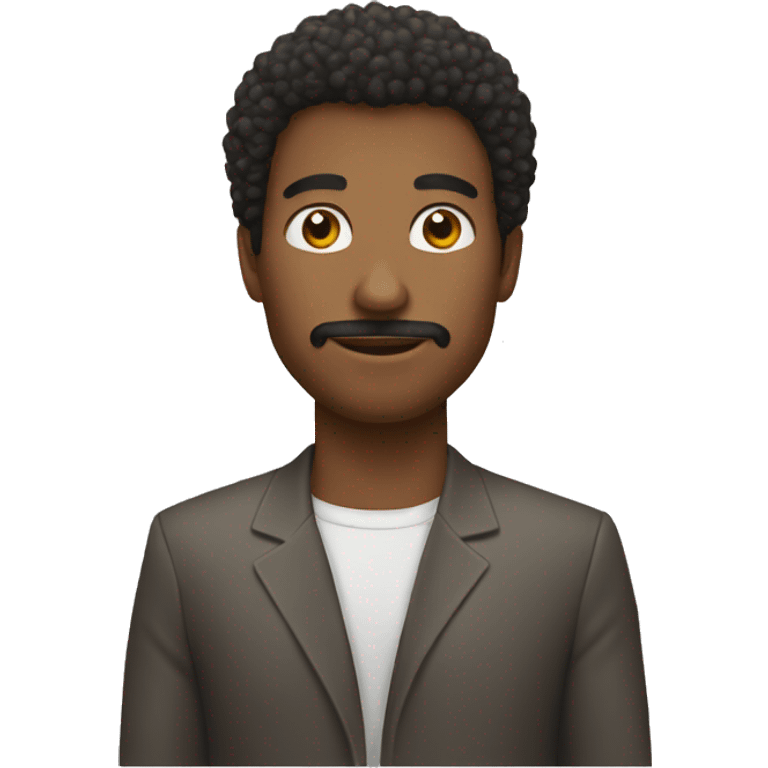 Hombre afro besa mujer emoji