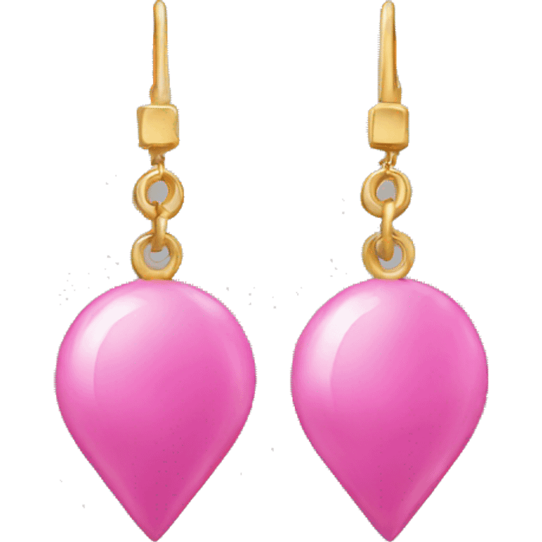 Pink earrings emoji