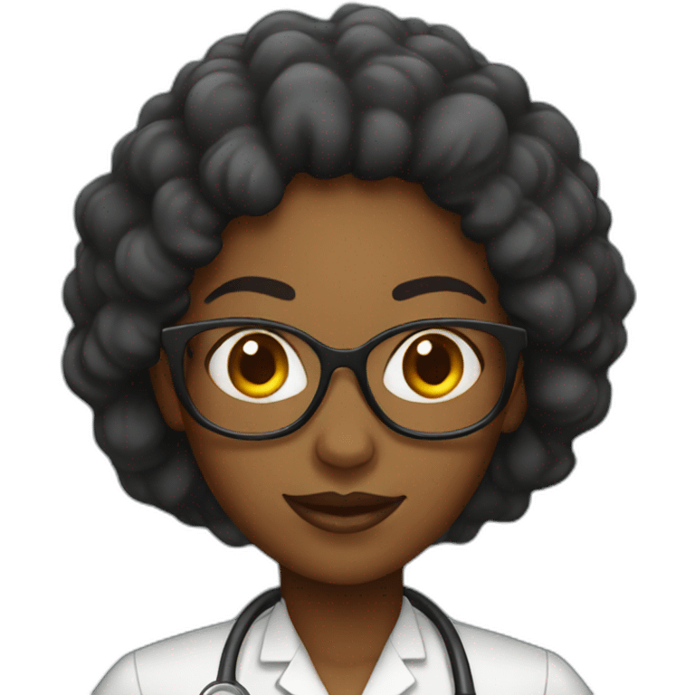 black woman scientist emoji