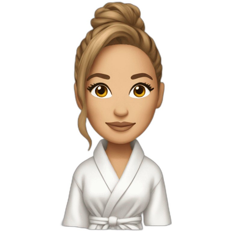 jennifer lopez in bathrobe emoji