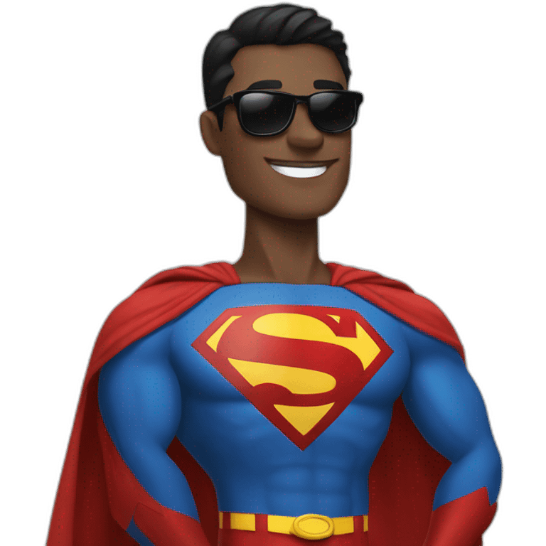 superman with sunglasses emoji