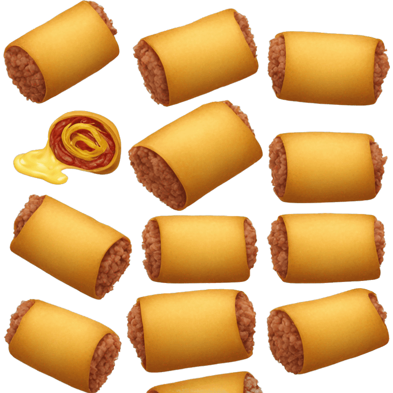 Romanian minced meat rolls with mustard emoji