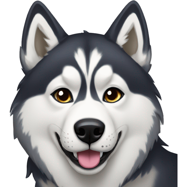 a pride husky emoji