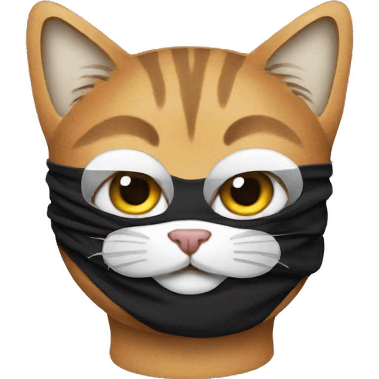 cat wearing a ski mask emoji