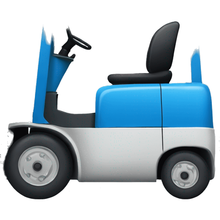 Blue forklift side profile emoji